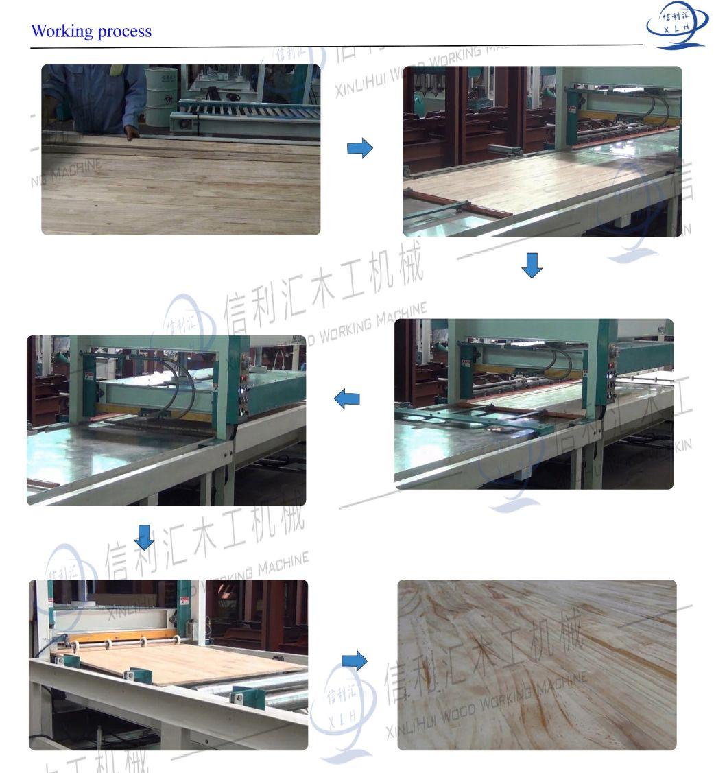 Hot Press Wood Composer Wood Working Machine/ Pressing Birch on Plywood Core/ Composite Board Wood Punching Machine