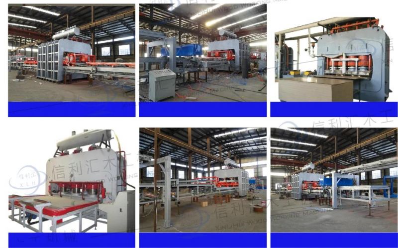 Melamine Lamination Hot Press Machine for Flooring Board/ Semi-Automatic Short Cycle Lamination Hot Press Line for MDF/Particle Board/Plywood