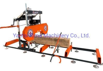 Horizontal Electrical Gasoline Engine Portable Sawmill