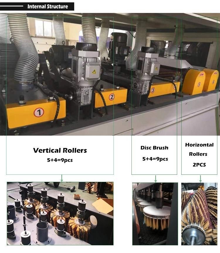 Wood MDF Polishing Brushing Sanding Machine for Kitchen Cabinet Door