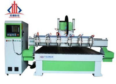 Woodworking Engraving Router Machine Multi-Head CNC Automatic Large Multi-Function PVC Relief Hollow Cutting Machine
