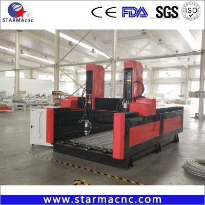 Granite, Marble, Artificial Stone CNC Stone Engraving Machine with 4.5kw Spindle