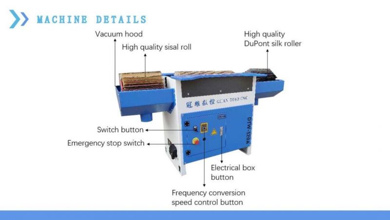 CNC Wood Router Machine Wood Furniture Polish Brush Sanding Polisher Machine