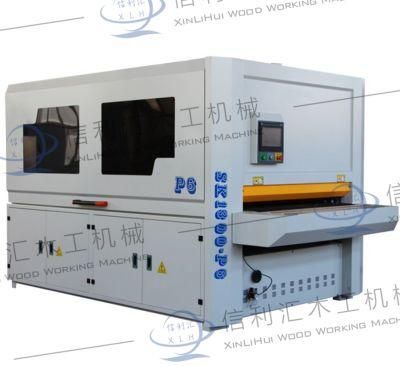 Linear and Disk Rollers Wood Brush Polishing Machine MDF Primer Brush Sander Machine for Engraved Cabinet Furniture Dust Collector Included
