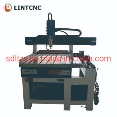 4 Axis Wood Processing Machine CNC Cutter Engraver Router with Side Rotary Axis for Sculptures
