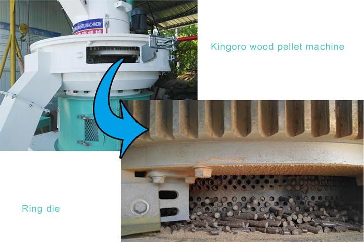 Hot Sale 6-8mm Ring Die Wood Pellet Machine