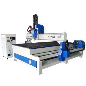 Multi-Head Woodworking Engraving Machine with Automatic Tool Change Applied to Cabinet Door