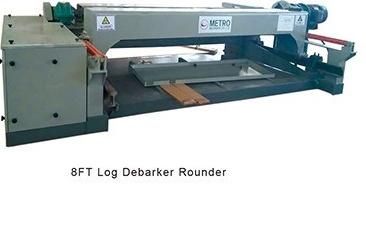 Wood Log 8FT Rounder Debarker Machine for Veneer Peeling