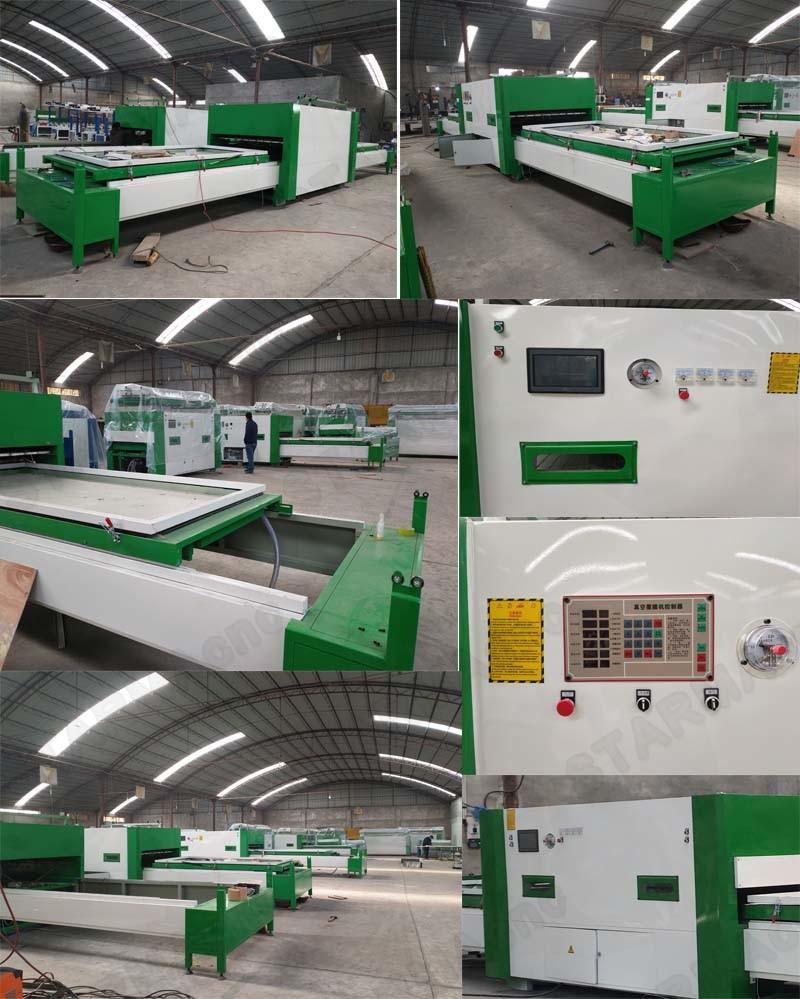 China Supply Wood CNC Automatic Vacuum Membrane Press Machine