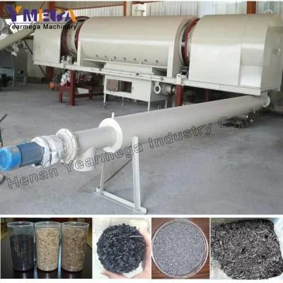 Continuously Wood Chips Rice Husk Peanut Shell Charcoal Carbonization Furnace