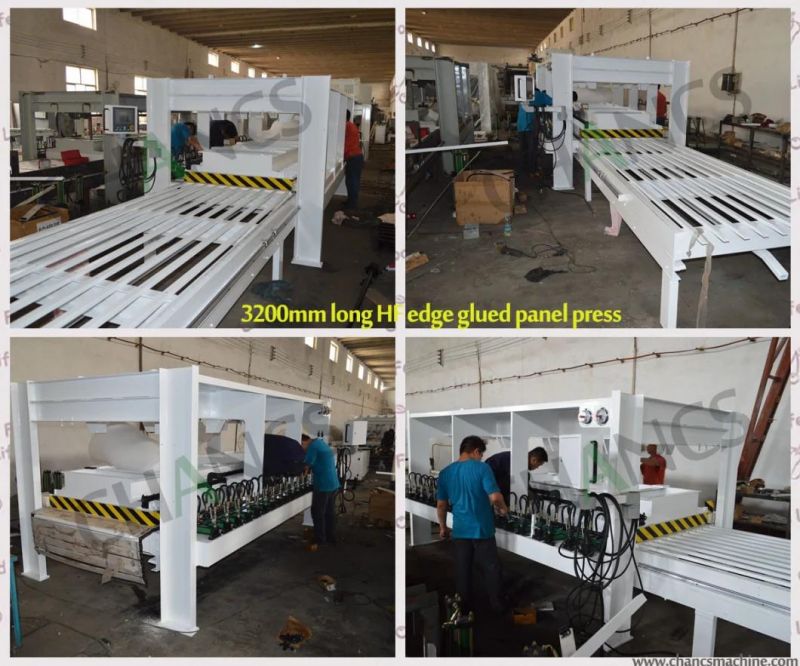 Radio Frequency Edge Gluer Panel Press with Conveyor Belt