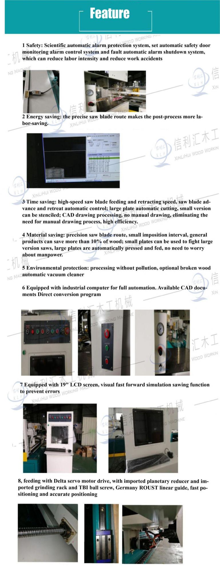 Mjs1612 CNC Automatic Curve Saw Wood Cutting Machine/ CNC Wood Cutter Saw Machine/ CNC Woodworking Curve Band Saw Machine for Table and Chair Profession Process