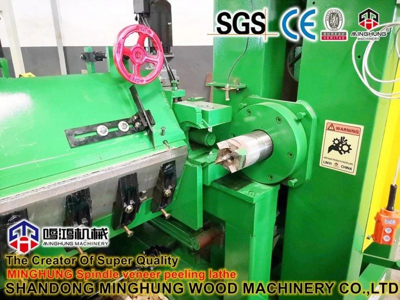 Face Veneer Production Making Machine by Spindle Peeling Machine