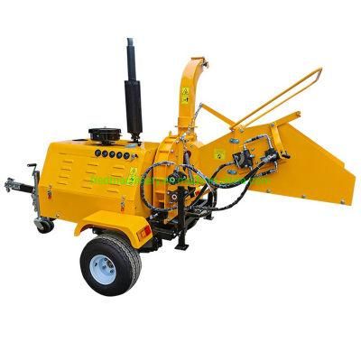 Towable Changchai Diesel Engine Cutting Machine Dh-40 Hydraulic Wood Chopper