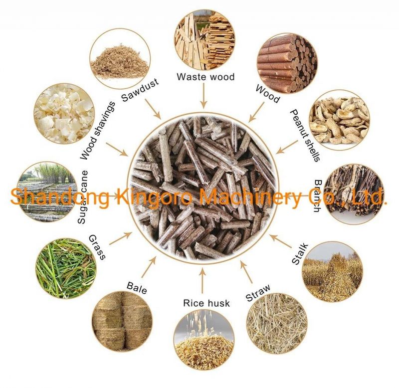 Kingoro 2000kg/H Manufacturer Supply Biomass Wood Pellet Machine Price