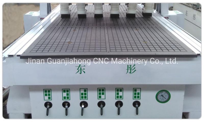 Woodworking Machine, 6 Spindles Wood CNC Router, Multi Spindle CNC Engraving Machine