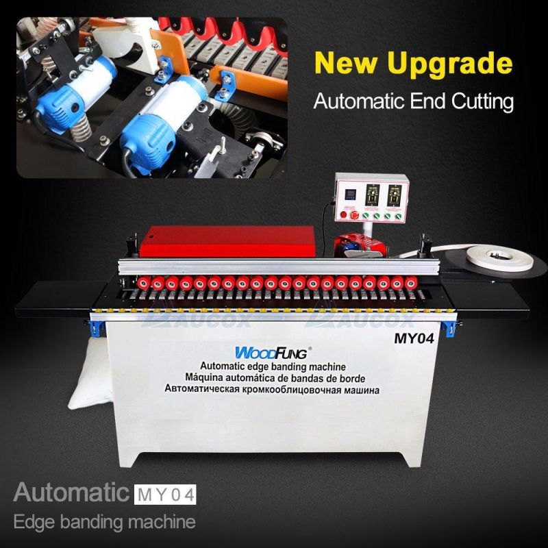 Banding Machine Automatic Edge Banding Machine Gluing Trimming Buffing End Cutting Functions My04