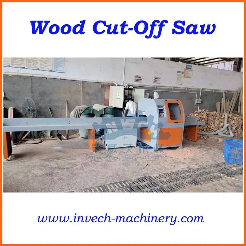 Servo Motor Automatic Feeding Wood Block Cross Cutting Saw Machine