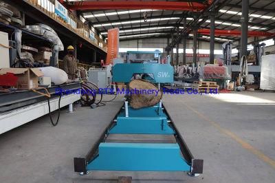 Attractive Price Wood Log Portable Bandsaw Sawmill with Diesel Engine