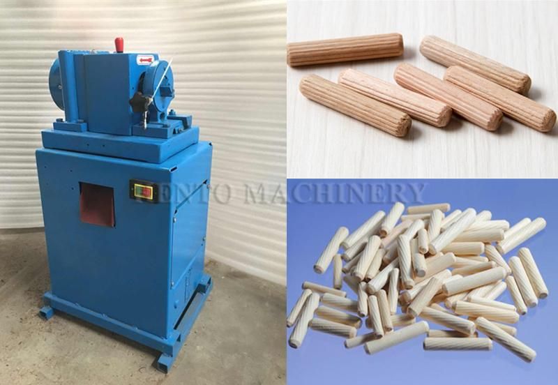 Custom Made Wooden Dowel Rod Stick Machine / Round Wooden Dowel Sticks Making Machine / Wood Comb Tenoning Machine