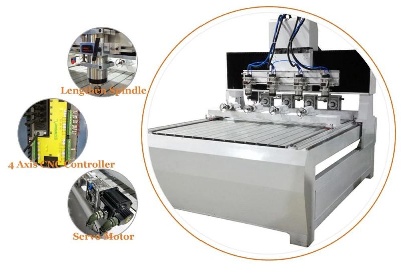 Multi-Use Woodworking 2D and 3D Engraving Machine, 4 Axis CNC Router Machine