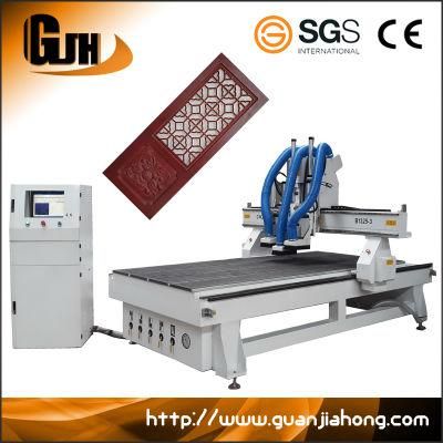 1325 Vacuum Table, 3 Spindle, Auto Tool Change Wood Door CNC Router, CNC Engraving Machine