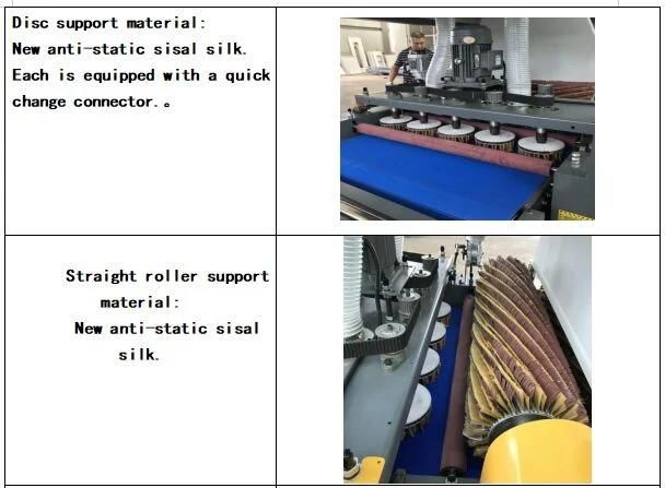 Wood Brush Sanding Polish Machine for Kitchen Cabinet Door