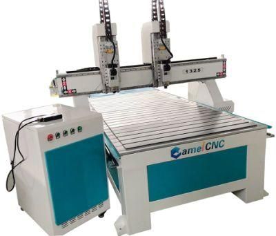 Woodworking CNC Router Machine Double Heads Wood Cutter Furniture Industry