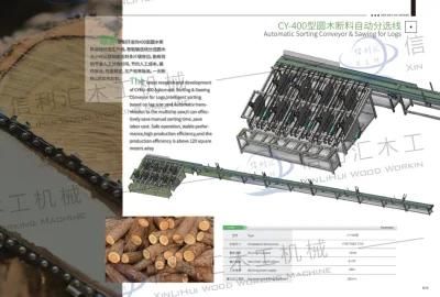 Automatic Round Log Cutting Multi Blade Circular Saw Production Line