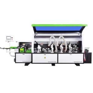 Full Automatic Edge Banding Machine for Wooden Furniture with Gluing End Cutting Rough Fine Trimming Scraping Buffing