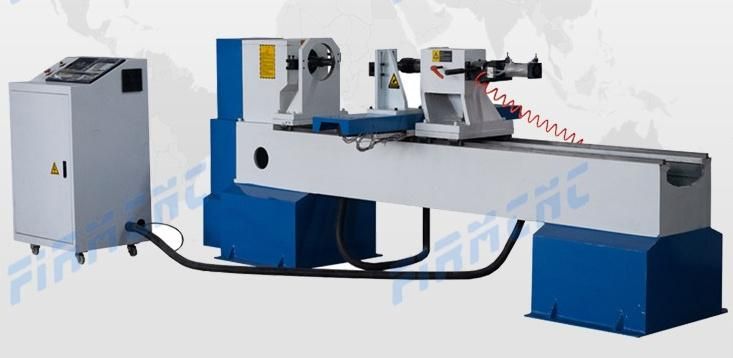 Jinan 2 Axis Automatic CNC Wood Carve Lathe Turning Lathe for Railing