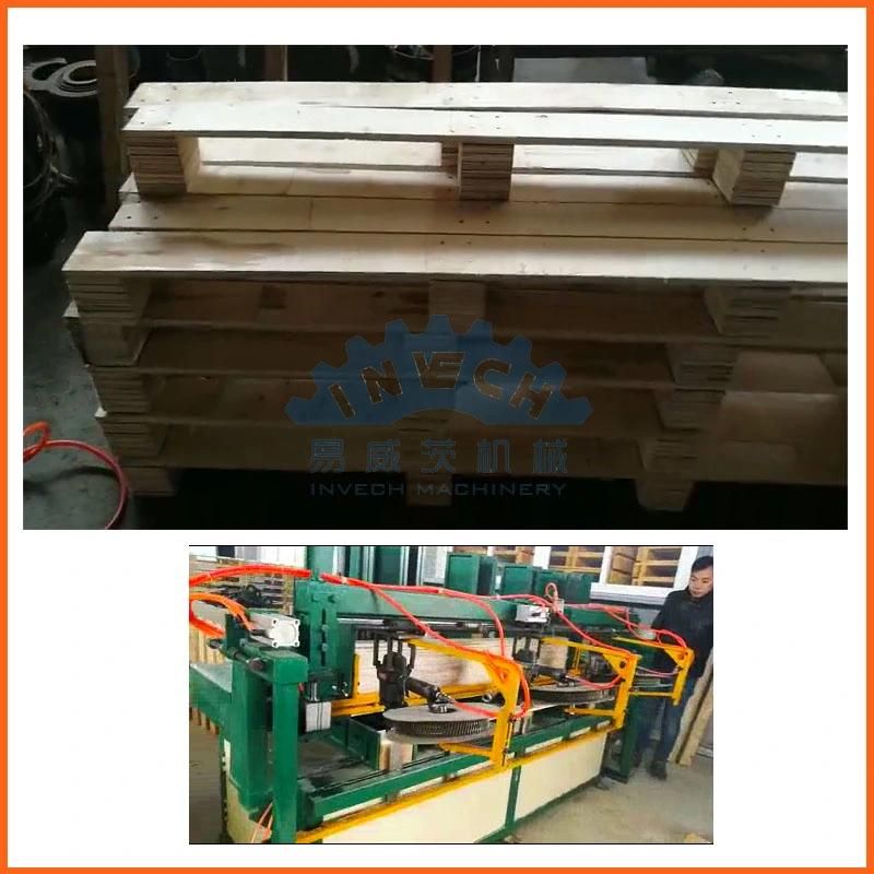 Automatic Wood Pallet Block Nailing Machine
