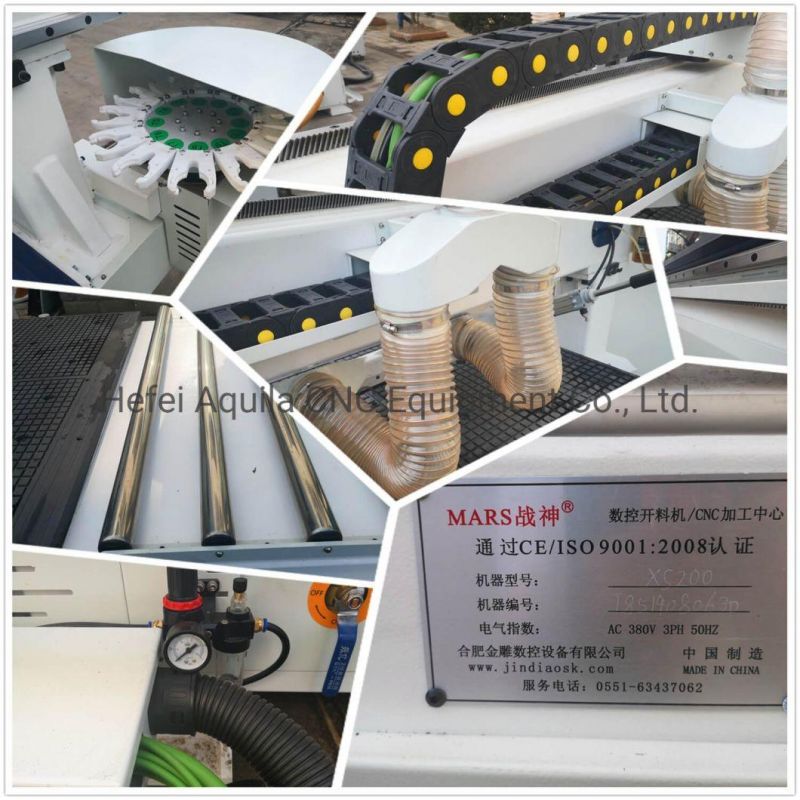 Syntec/Delta System Linear Type Tool Disc Type Tool 3 Axis Ball Screw CNC Machining Rounter Center