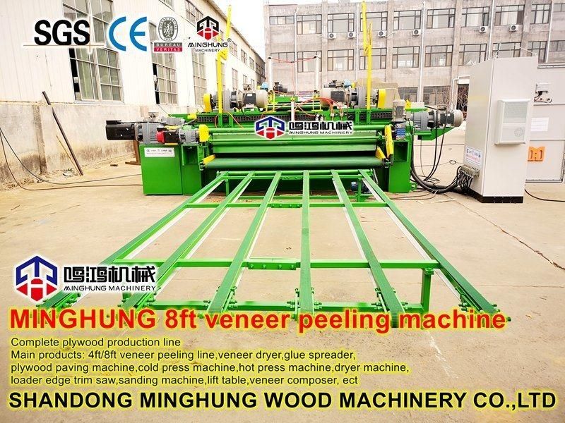 Plywood Veneer Rotary Peeling Line with Wood Log Debarker