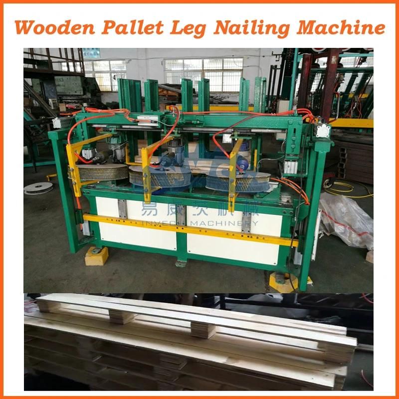 Automatic Wood Pallet Block Nailing Machine