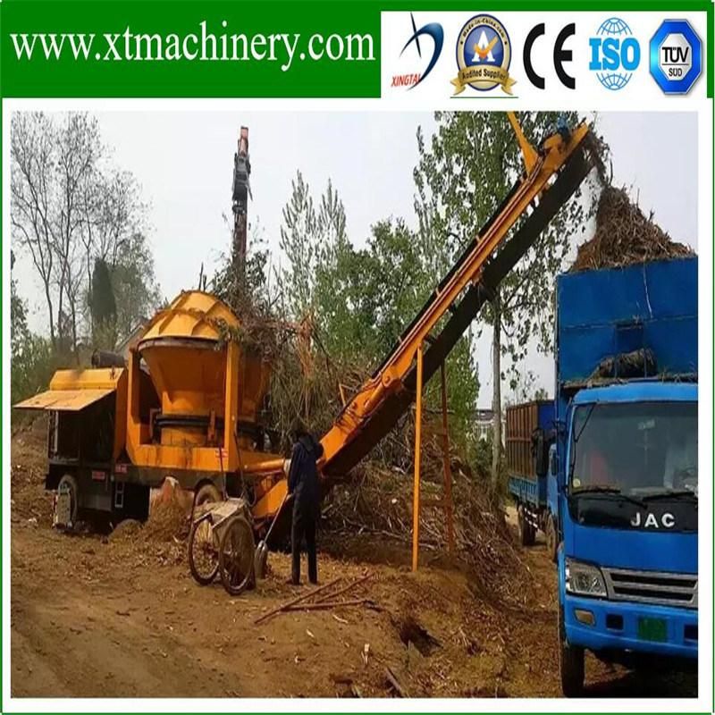 17ton Machine Weight, Steady Continuously Working Performance Log Stump Shredder