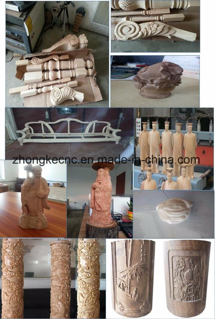High Quality CNC Router Machine for Round Material Wood CNC 1325 4 Axis with Rotary