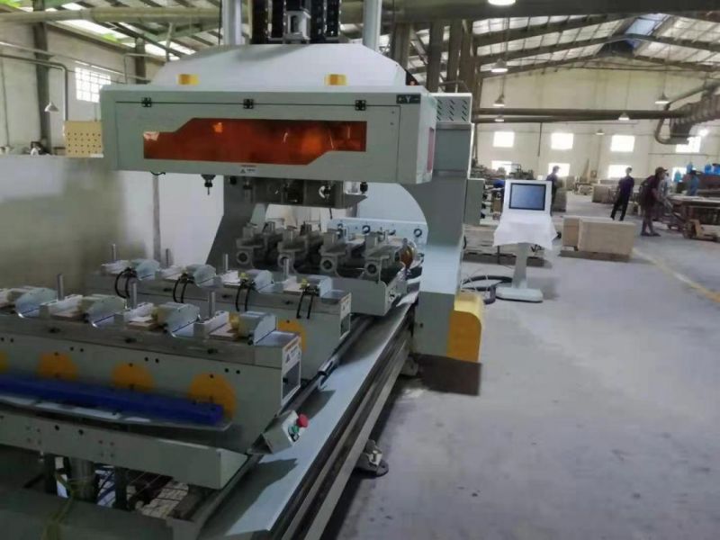 Four Axis CNC Machining Center Woodworking Tenon and Mortise Machine