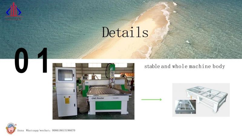 Marble Granite Stone Cutting and Engraving Quartz Kitchen Table Cupboard CNC Laser Machine for Sell Factory Price 3D 5.5kw Spindle AC Servo Driving Woodworking