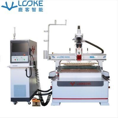 Automatic Linear Tool Changer Loading Unloading Table CNC Router 1325 12 Tools Air Cooled Spindle 9kw CNC Machine 2030