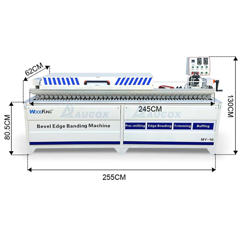 PVC Wood MDF 45 Degree Bevel Automatic Edge Banding Machine