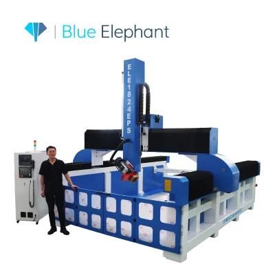 Foam Cutting CNC Router / 4 Axis 3D CNC Milling Machine for EPS, Styrofoam, PU, Polystyrene, Polyurethane Foam