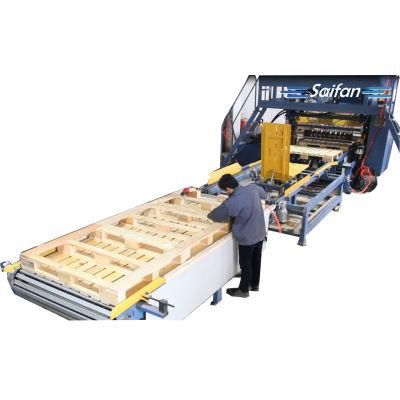Hicas Saifan Best Full Automatic Wood EUR Block Hydraulic Pallet Nailing Machine
