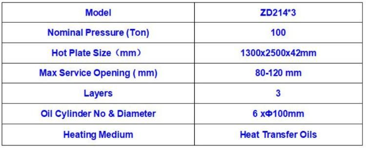 Hydraulic Hot Press Machine for Plywood Door Veneer Making