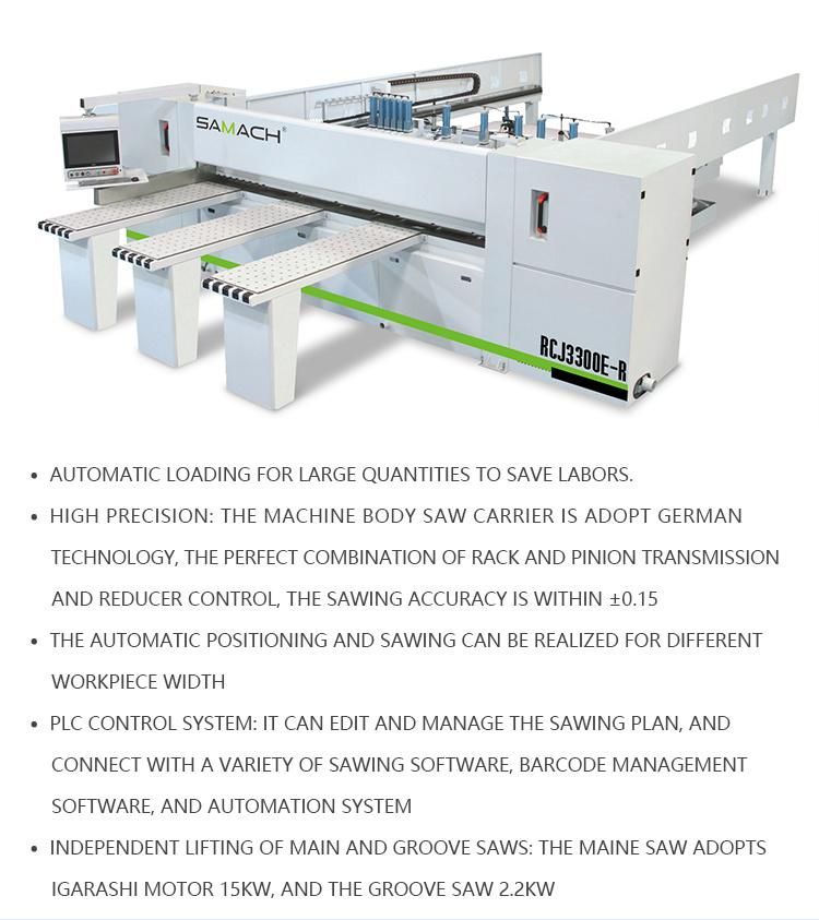 Automatic Woodworking CNC Panel Saw Rear Loading