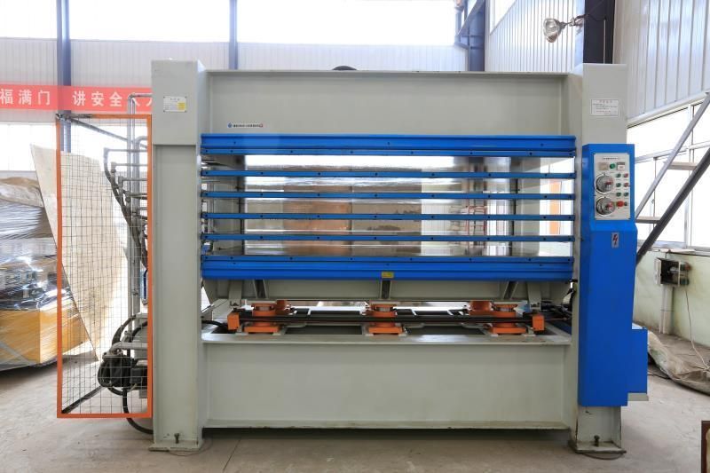 Woodworking Machinery High Speed Woodworking Hot Press Machines with 6 Hydraulic Cylinders
