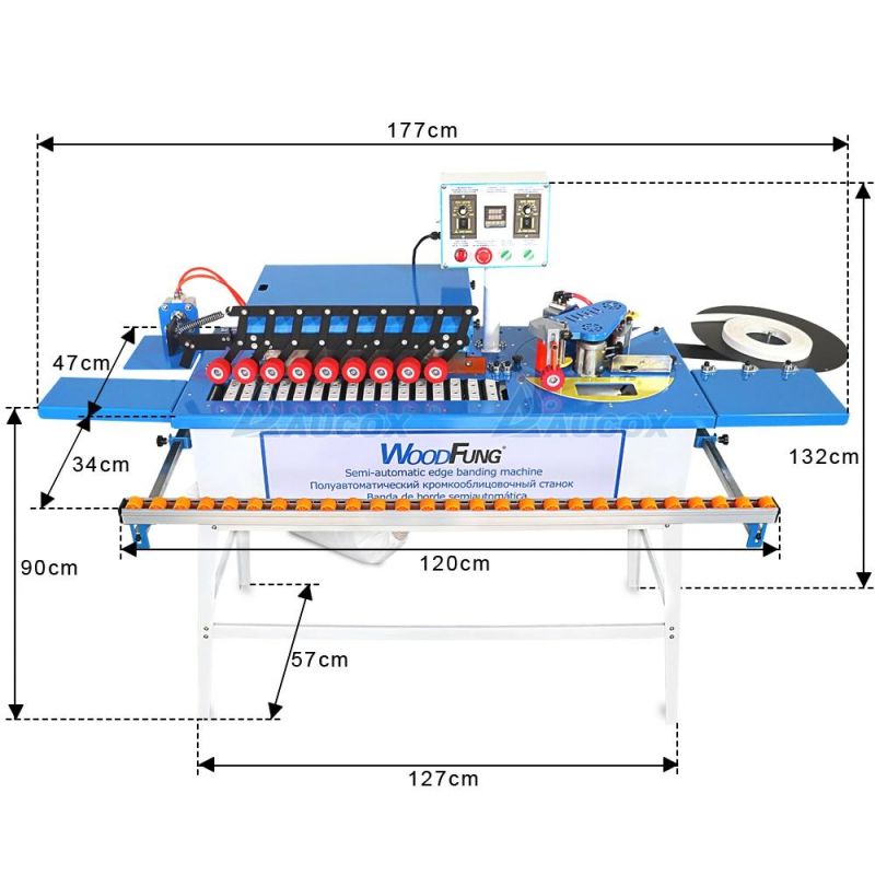 Edge Banding Machine for Curve and Sraight Woodworking