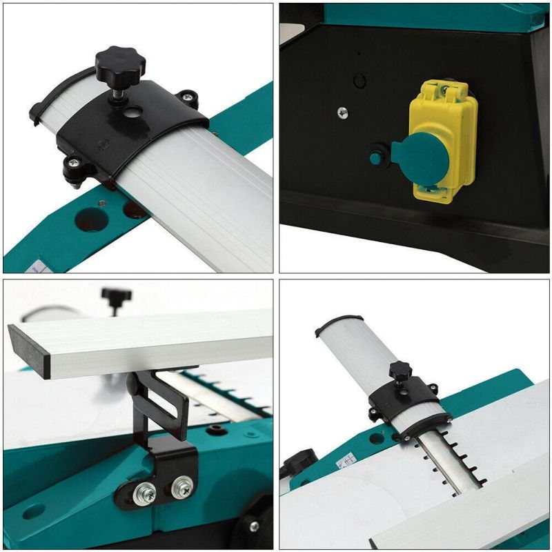 Woodworking Machine 1280W 6" Heavy Duty Table Planer Bench Top Planer Wood & Plastic Surface Smoother Wood Planer Thicknesser