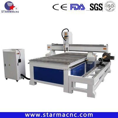 3D CNC Router Machine with 300mm Rotary Axis, Dspa18 Controller Sm-1325r300