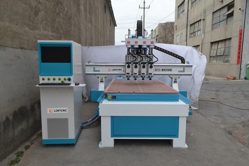 Multi-Use Spindles 1325 2030 CNC Rotuer Machine for Furniture CNC Router with 4 Spindles for Woodworking